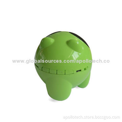 Cute Bear Bluetooth Speaker with 500mAh Capacity, 5V/1A Input